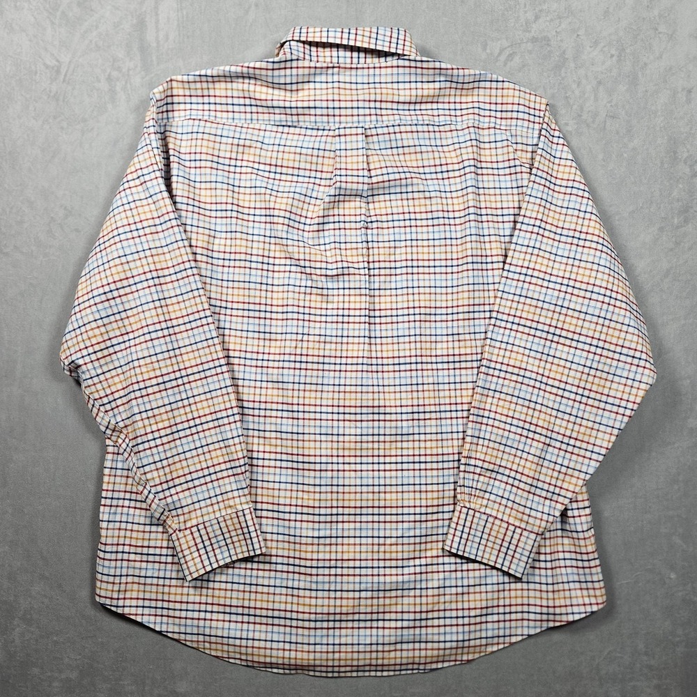 Brooks Brothers‎ Shirt Mens XL Multicolor Check Supima Cotton Button Up Logo - Picture 2 of 10